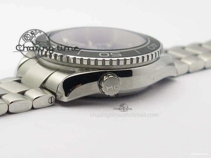 0308 Planet Ocean SS Bp Maker 45mm Black Bezel On SS Bracelet A OnTrend 8218